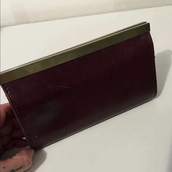 Patricia Nash Burgundy Leather Frame Wallet - Picture 8 of 9